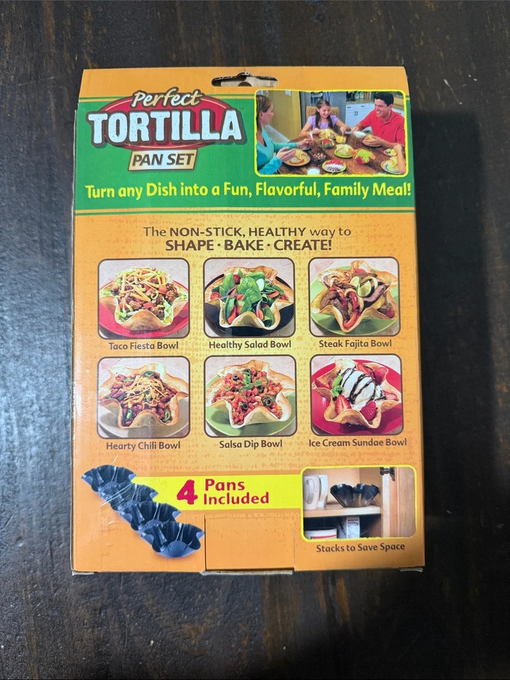Source Unknown Perfect Tortilla Pan Set Yellow Green Red
